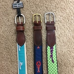 Nautical Themed Men’s Belts Size 38 Three Belts